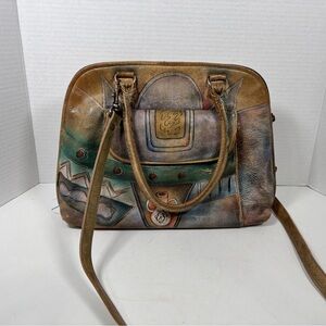 Anuschka Hand Painted Satchel/Handbag